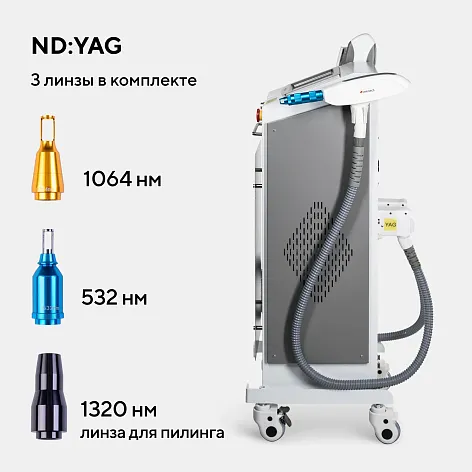 Неодимовый лазер + Элос эпилятор Lasertech COMBINE Premium Edition в 
